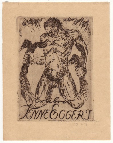 Hermann bauer exlibris - hermann, bauer: